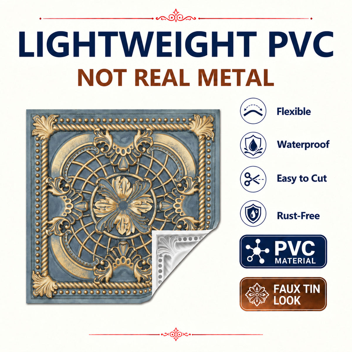 PAINTSDECOR PL31 Smoked gold ceiling tile product image