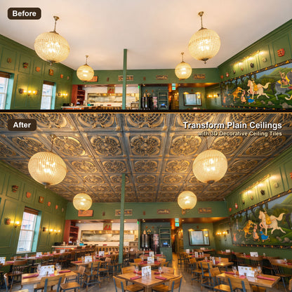 PAINTSDECOR PL31 Smoked gold ceiling tile product image