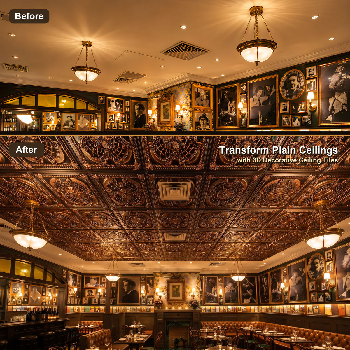 PAINTSDECOR PL31 Traditional copper ceiling tile product image