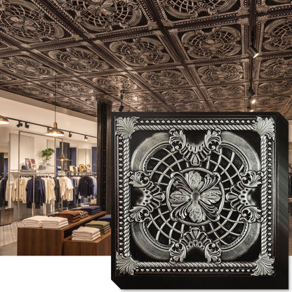 PAINTSDECOR PL31 Traditional silver ceiling tile product image
