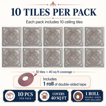 PAINTSDECOR PL31 Weathered Iron ceiling tile product image