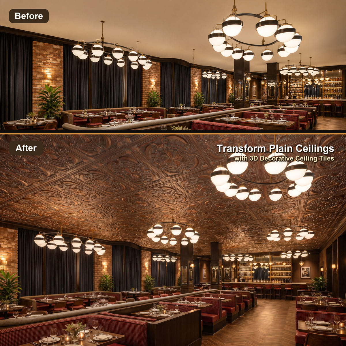 PAINTSDECOR PL31 Weathered copper ceiling tile product image