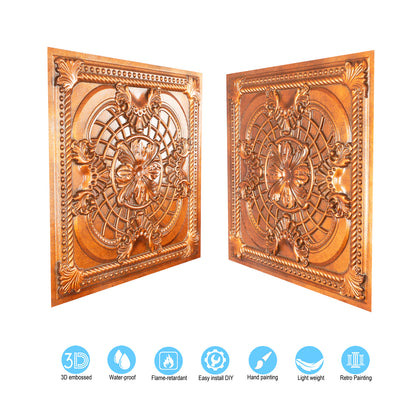 10tiles/lot Vintage Ceiling Panels for Guesthouses, Heritage Hotels and Classic Interior Styles PL31