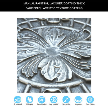 10tiles/lot Pressed Faux Tin Ceiling Tiles for Heritage Bars, Vintage Restaurants and Boutique Hotels PL31