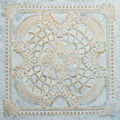 10tiles/lot Distressed Faux Tin Ceiling Tiles for Industrial Cafés, Craft Workshops and Retro Interiors PL31