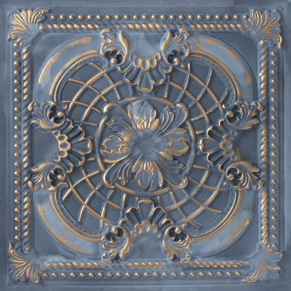 10tiles/lot DIY Faux Metal Ceiling Tile Panels for Café Bars, Studios and Artistic Interiors PL31