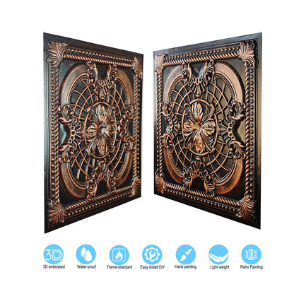 10tiles/lot Pressed Faux Tin Ceiling Tiles for Heritage Bars, Vintage Restaurants and Boutique Hotels PL31