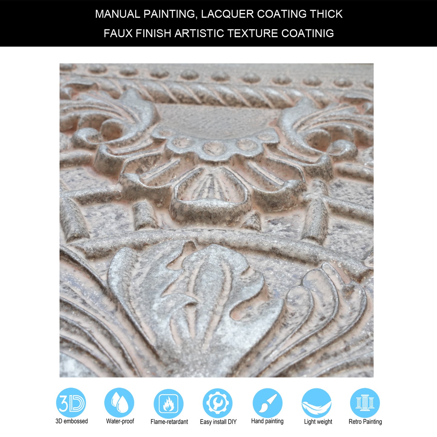 10tiles/lot Pressed Faux Tin Ceiling Tiles for Heritage Bars, Vintage Restaurants and Boutique Hotels PL31