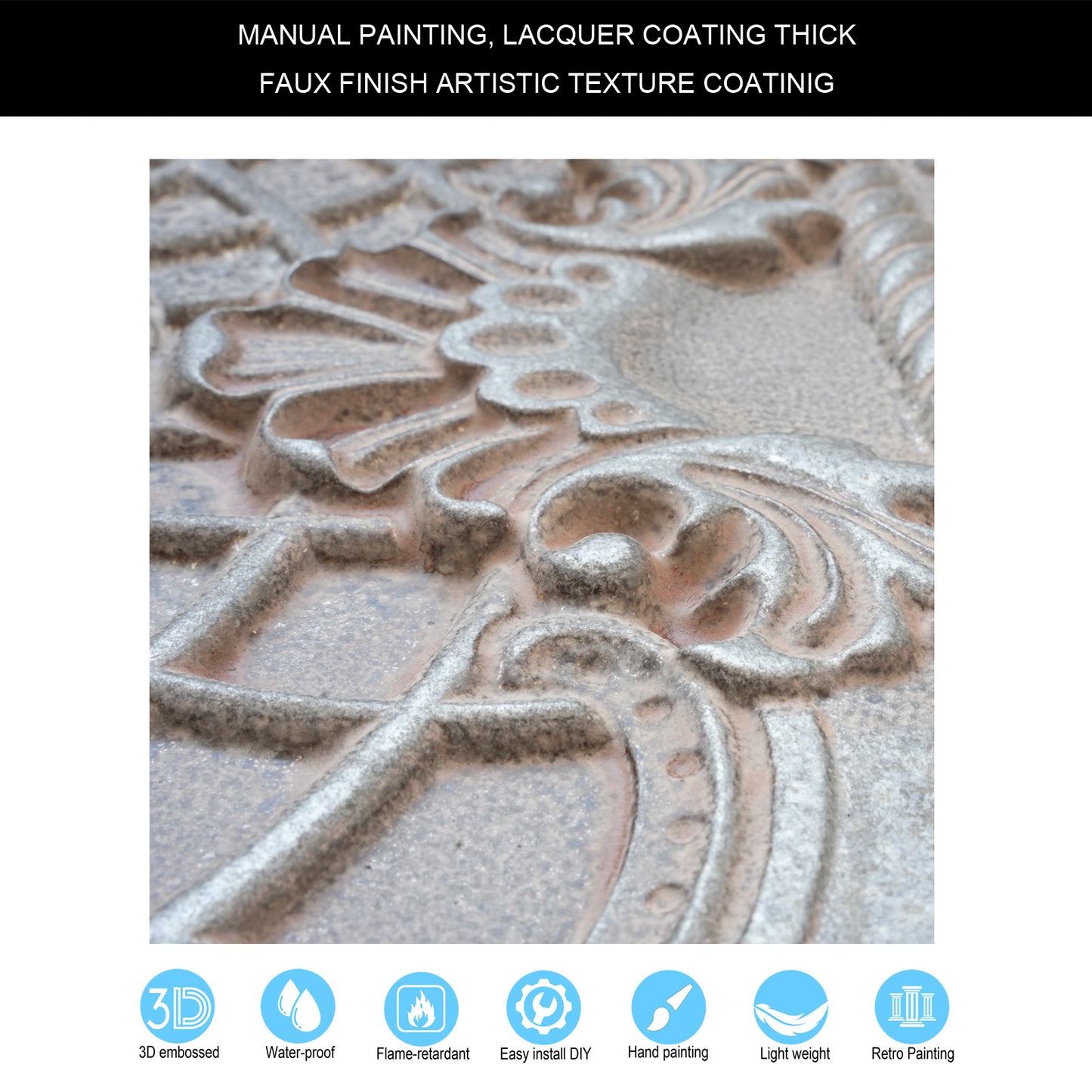 10tiles/lot Pressed Faux Tin Ceiling Tiles for Heritage Bars, Vintage Restaurants and Boutique Hotels PL31