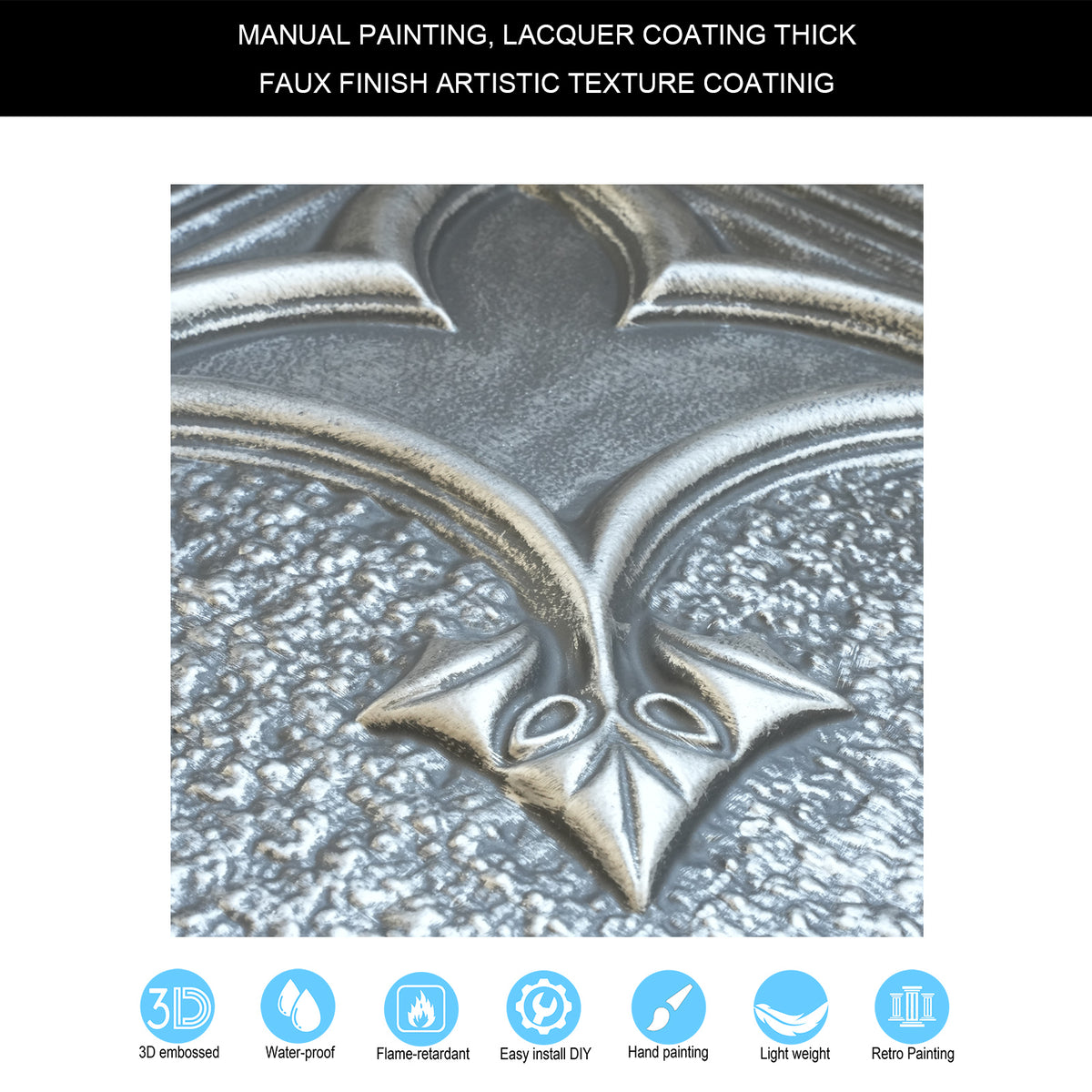 PAINTSDECOR PL35 Antique tin ceiling tile product image