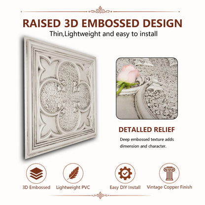 PAINTSDECOR PL35 Aged white ceiling tile product image