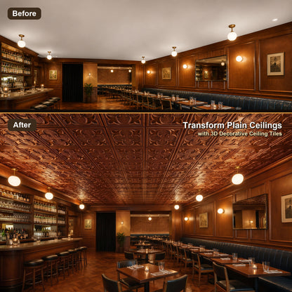 PAINTSDECOR PL35 Aged copper ceiling tile product image
