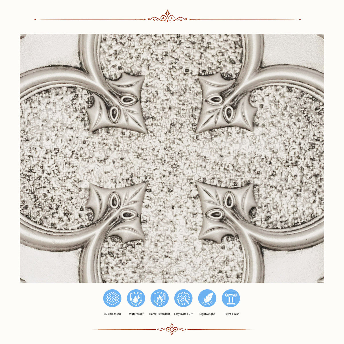 PAINTSDECOR PL35 Aged white ceiling tile product image
