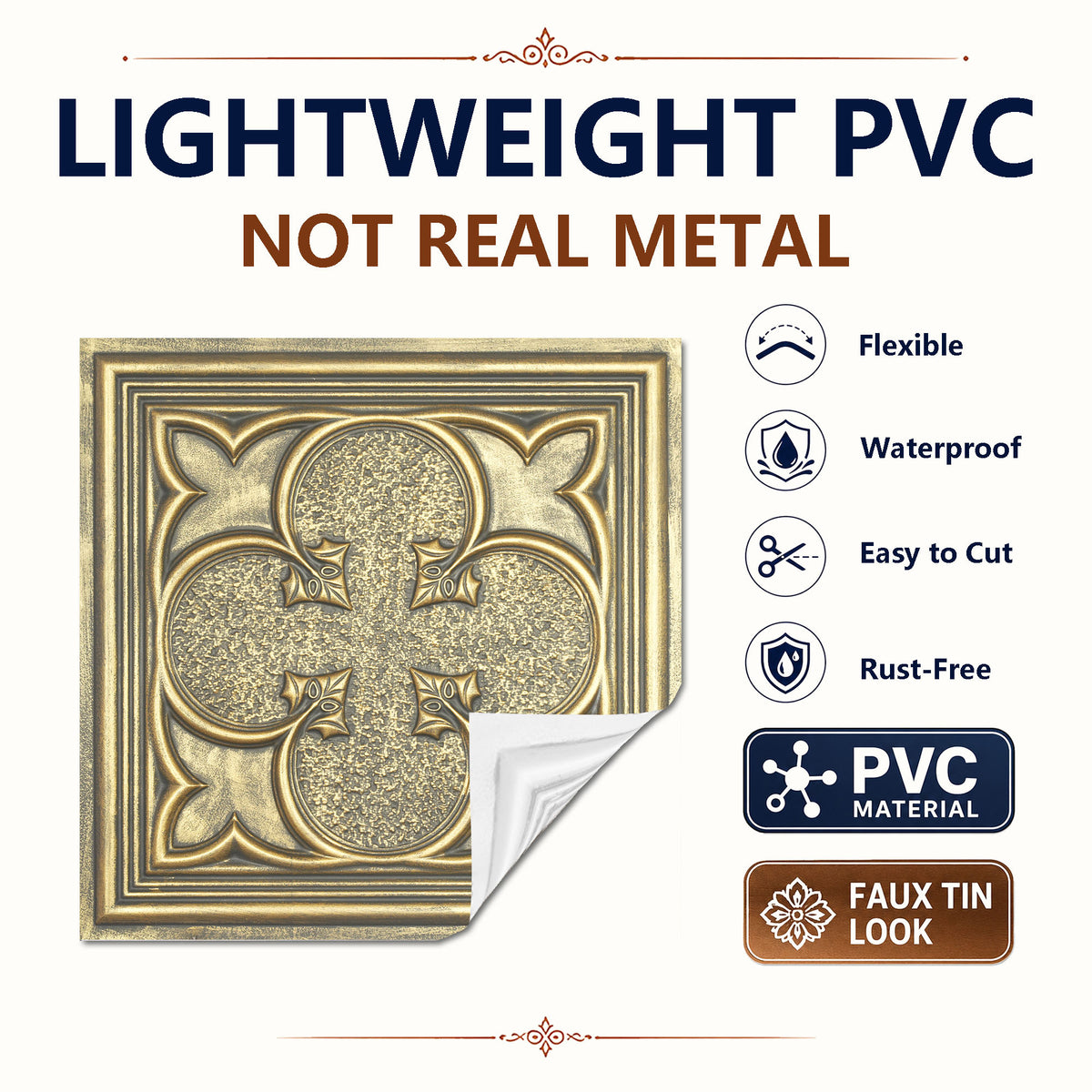 PAINTSDECOR PL35 Ancient gold ceiling tile product image