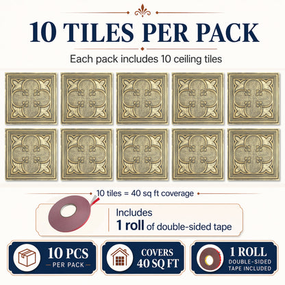 PAINTSDECOR PL35 Ancient gold ceiling tile product image
