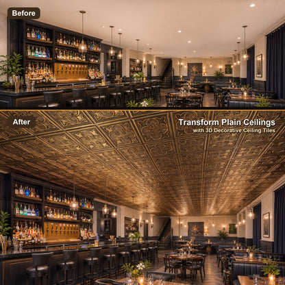 PAINTSDECOR PL35 Ancient gold ceiling tile product image