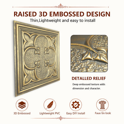 PAINTSDECOR PL35 Ancient gold ceiling tile product image