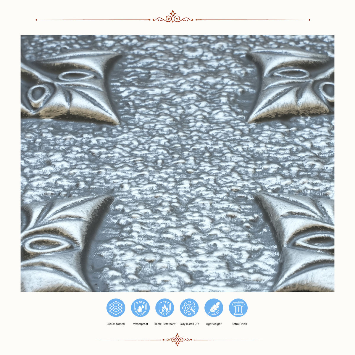 PAINTSDECOR PL35 Antique tin ceiling tile product image