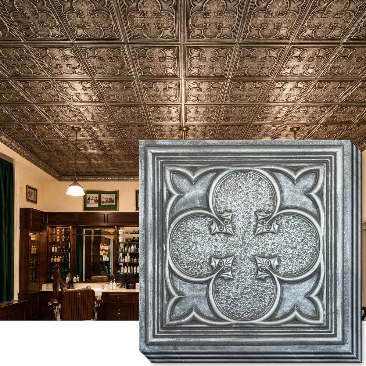 PAINTSDECOR PL35 Antique tin ceiling tile product image