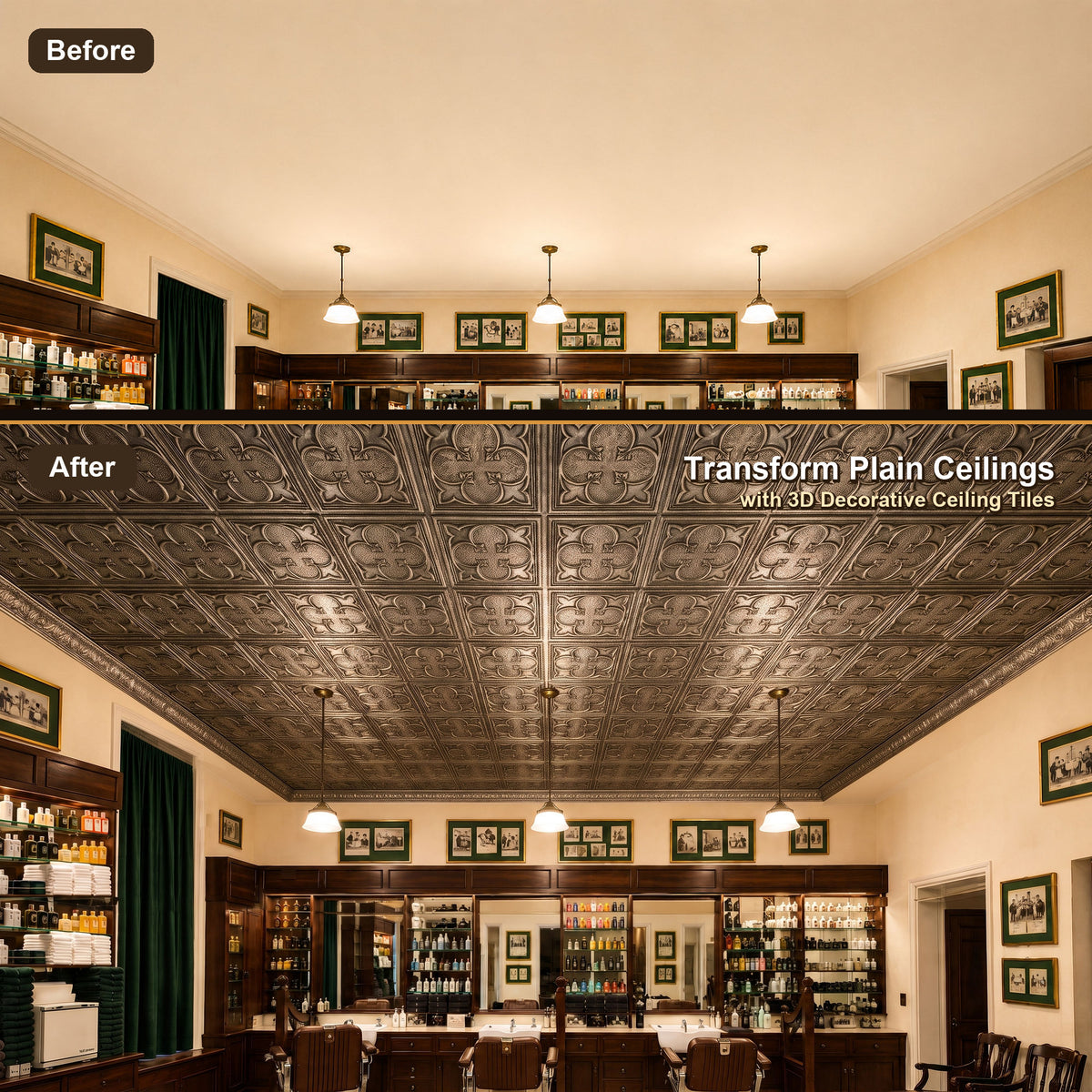 PAINTSDECOR PL35 Antique tin ceiling tile product image