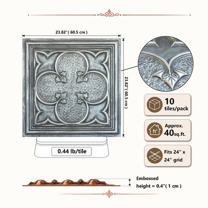 PAINTSDECOR PL35 Antique tin ceiling tile product image