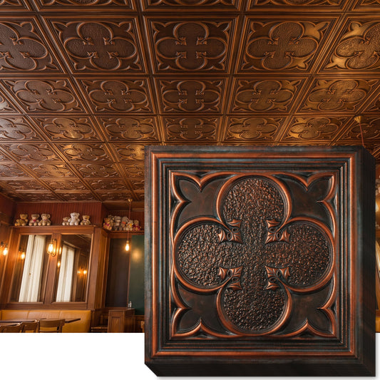 PAINTSDECOR PL35 Blackened Copper ceiling tile product image