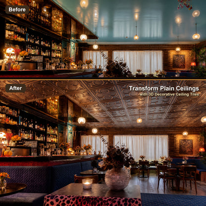 PAINTSDECOR PL35 Blackened Copper ceiling tile product image