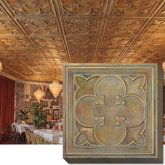 PAINTSDECOR PL35 Multicolor Brass ceiling tile product image