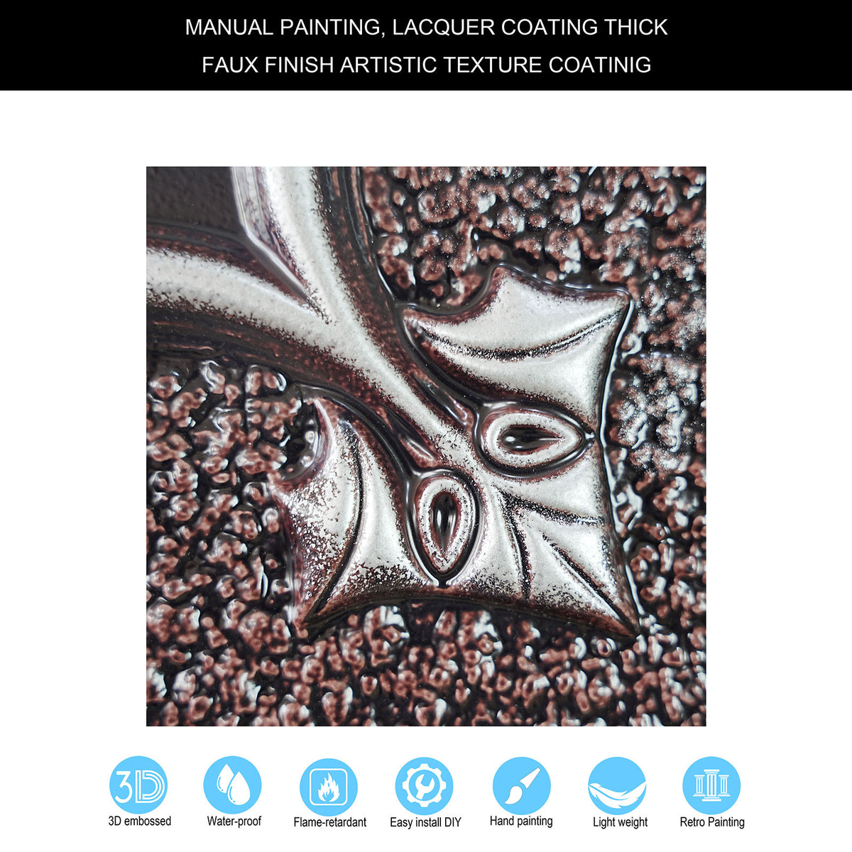 PAINTSDECOR PL35 Traditional silver ceiling tile product image