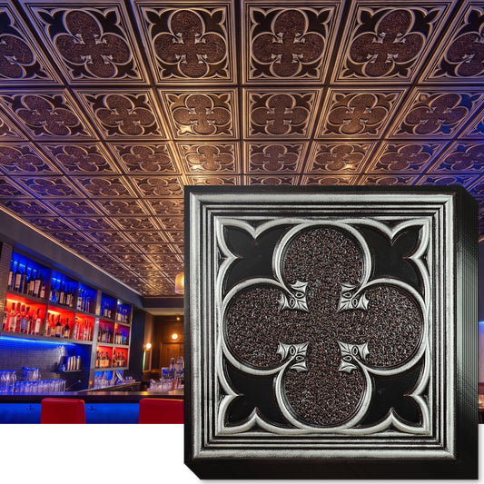 PAINTSDECOR PL35 Traditional silver ceiling tile product image