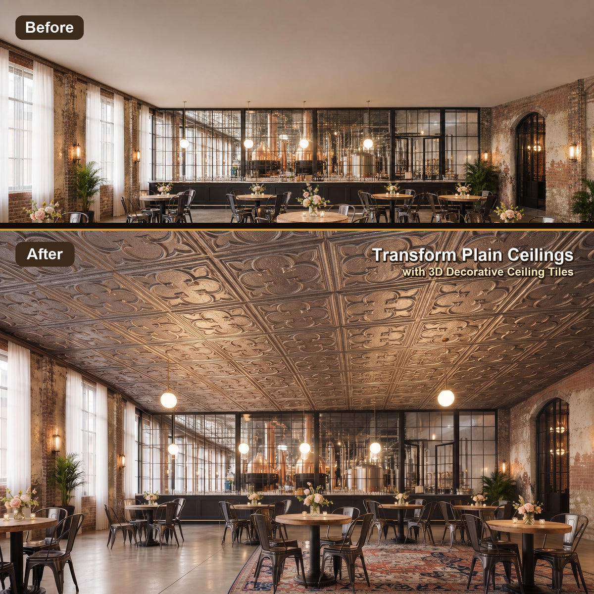 PAINTSDECOR PL35 Weathered Iron ceiling tile product image