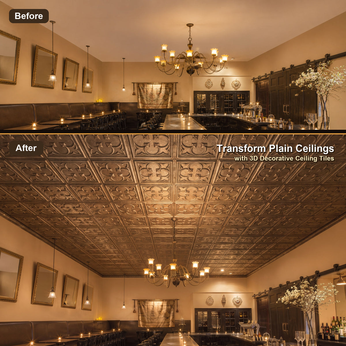 PAINTSDECOR PL35 Weathered Iron ceiling tile product image