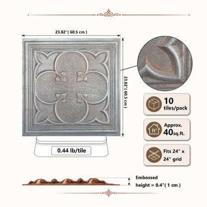 PAINTSDECOR PL35 Weathered Iron ceiling tile product image