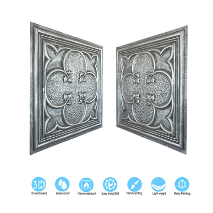 10tiles/lot Faux Tin Ceiling Tiles for Bars, Wine Rooms, Lounges and Modern Hospitality Spaces PL35