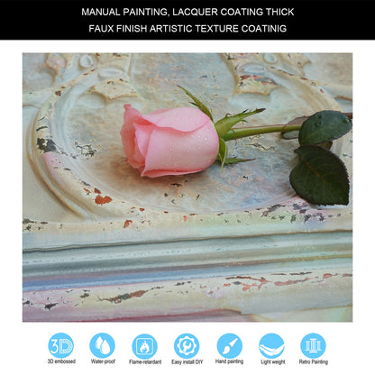 10tiles/lot Textured PVC Ceiling Tiles for Light-Luxury Restaurants, Salons and Beauty Studios PL35