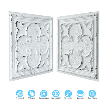 10tiles/lot Glue-Up Ceiling Tiles for Kitchen Renovations, Coffee Shops and Light-Luxury Spaces PL35