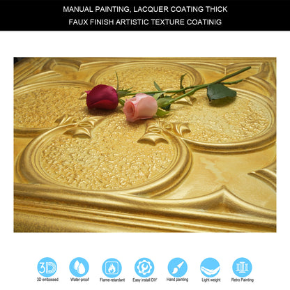 10tiles/lot Textured PVC Ceiling Tiles for Light-Luxury Restaurants, Salons and Beauty Studios PL35