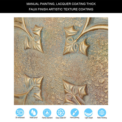 10tiles/lot Textured PVC Ceiling Tiles for Light-Luxury Restaurants, Salons and Beauty Studios PL35