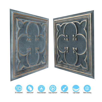 10tiles/lot Faux Tin Ceiling Tiles for Bars, Wine Rooms, Lounges and Modern Hospitality Spaces PL35