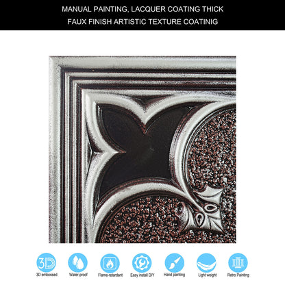 10tiles/lot Faux Metal Ceiling Tiles for Bars, Cafés, Lounges and Contemporary Interiors PL35