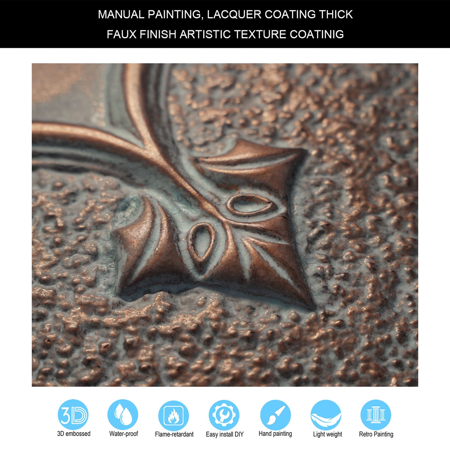 10tiles/lot Tin Ceiling Tiles for Book Cafés, Literary Stores and Creative Cultural Spaces PL35