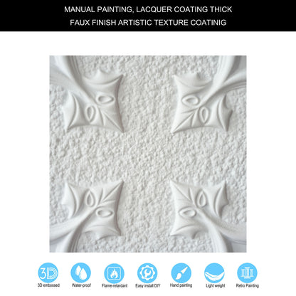 10tiles/lot Glue-Up Ceiling Tiles for Kitchen Renovations, Coffee Shops and Light-Luxury Spaces PL35