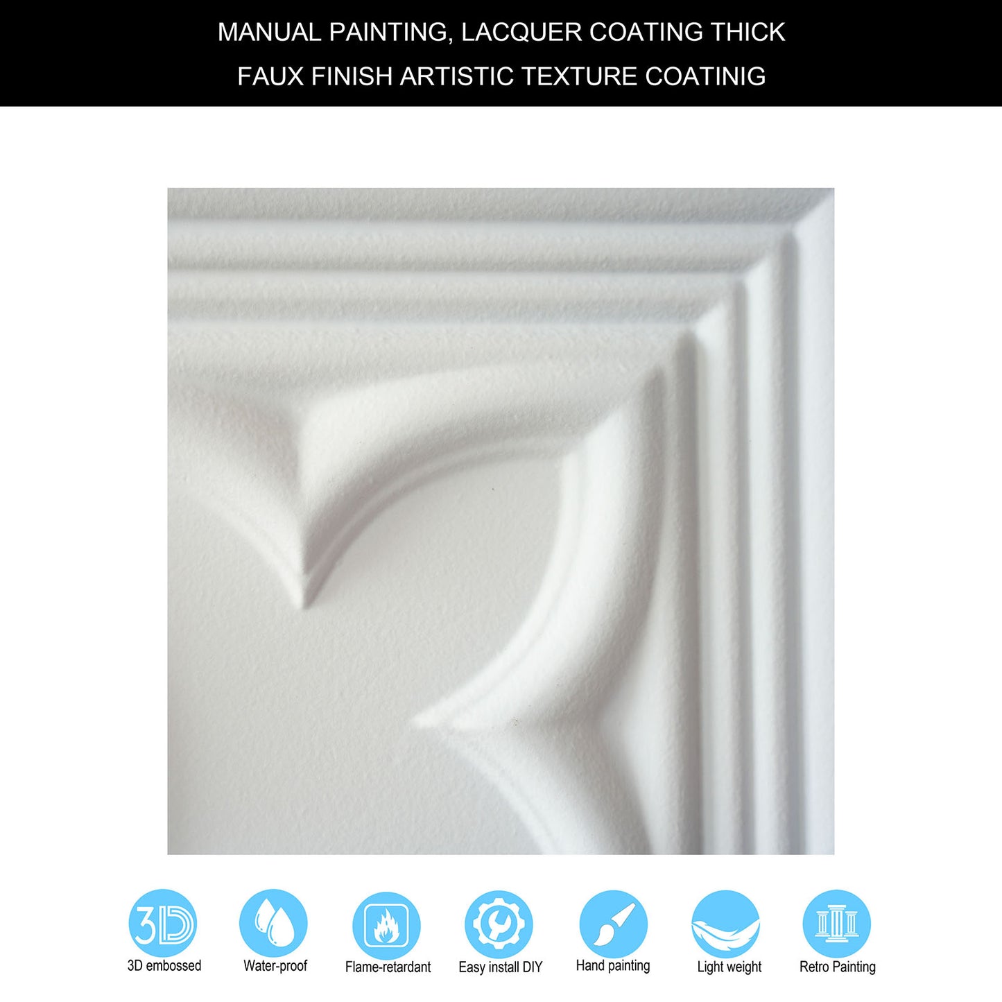 10tiles/lot Glue-Up Ceiling Tiles for Kitchen Renovations, Coffee Shops and Light-Luxury Spaces PL35