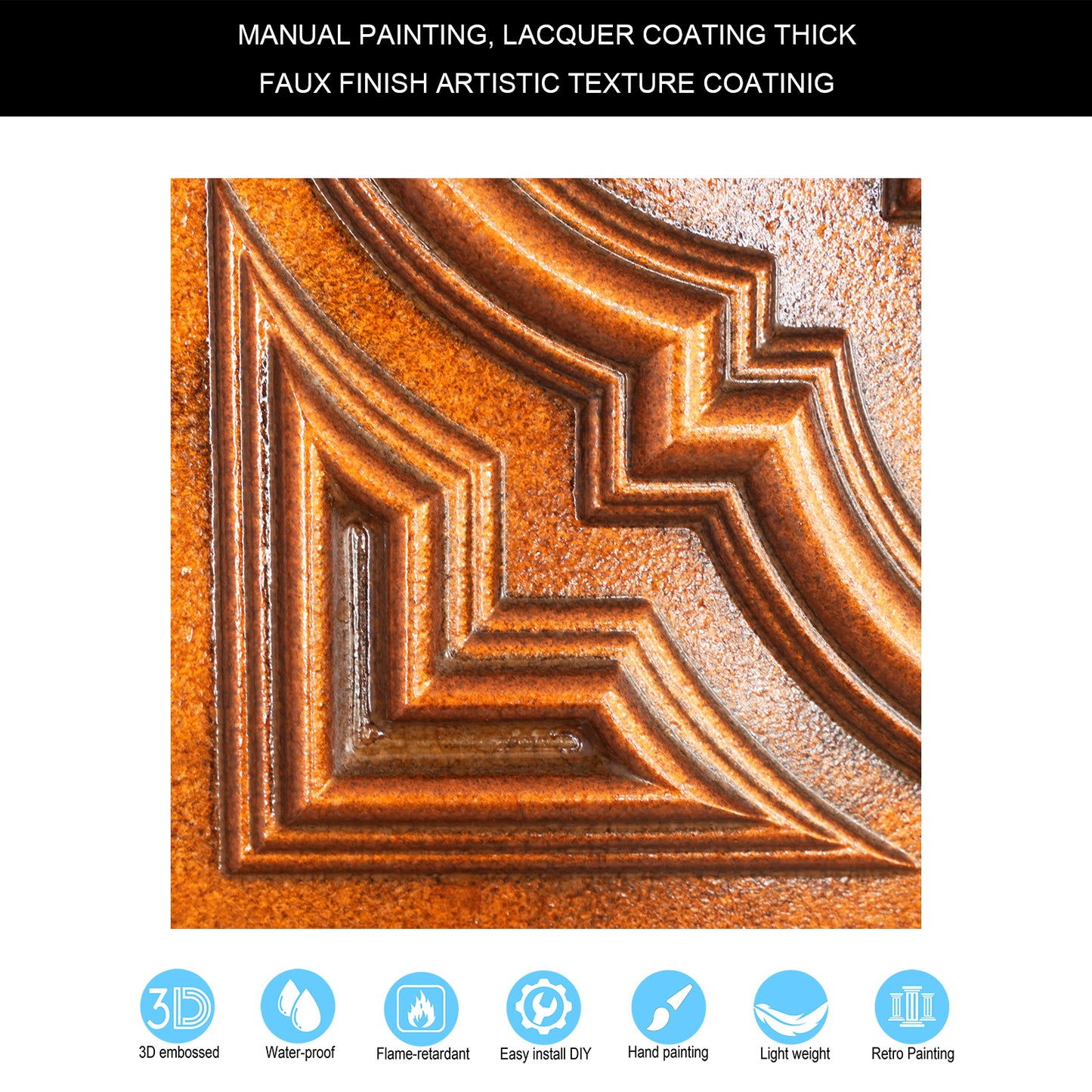 10tiles/lot Aged Decorative Ceiling Panels for Rustic Inns, Guesthouses and Boutique Hotels PL36