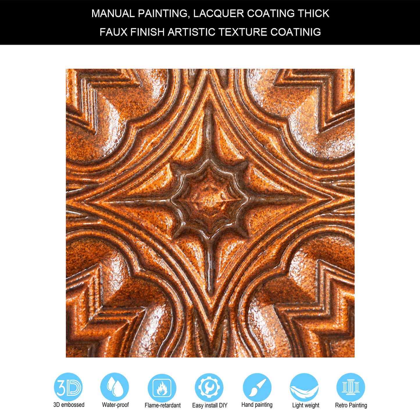 10tiles/lot Aged Decorative Ceiling Panels for Rustic Inns, Guesthouses and Boutique Hotels PL36