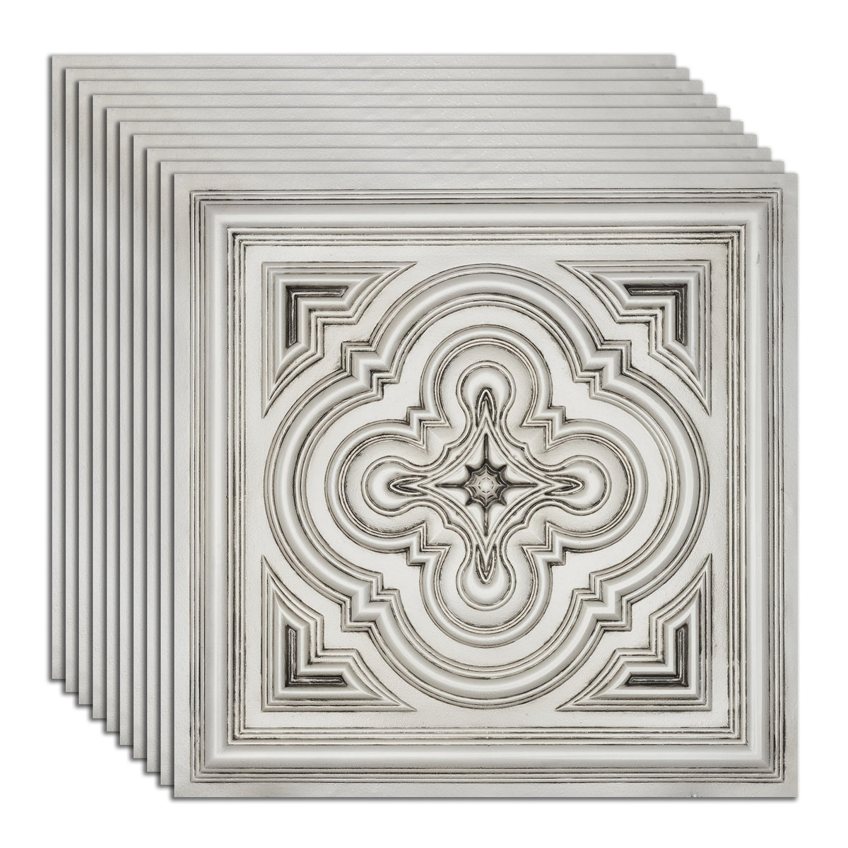 PAINTSDECOR PL36 Aged white ceiling tiles