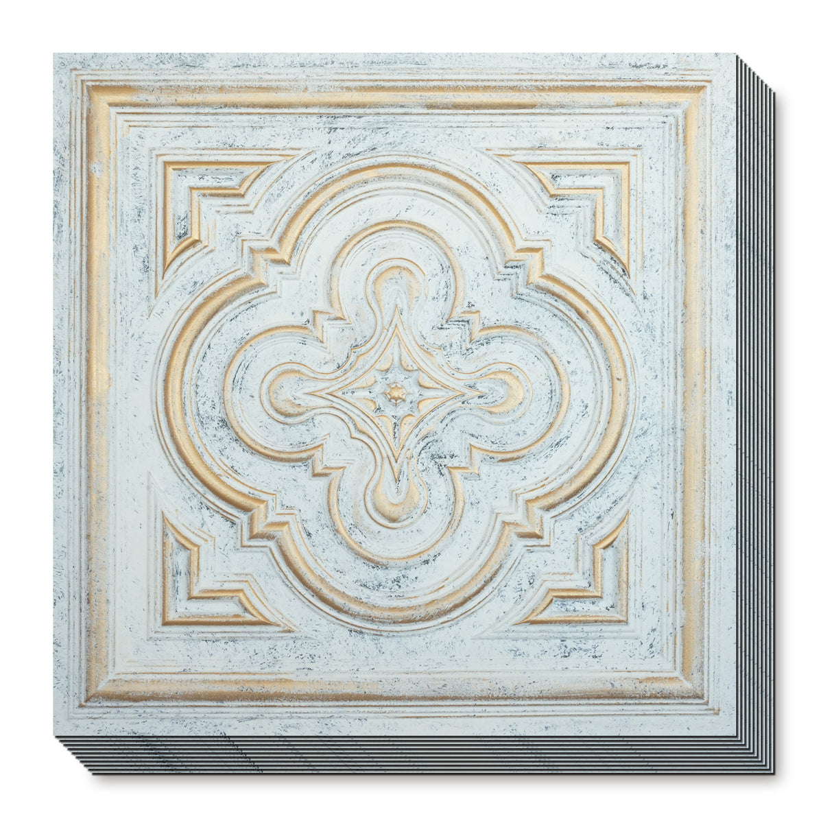 PAINTSDECOR PL36 Aged white gold ceiling tiles