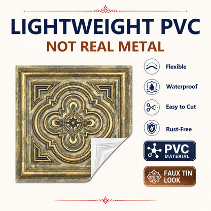 PAINTSDECOR PL36 Ancient gold ceiling tiles