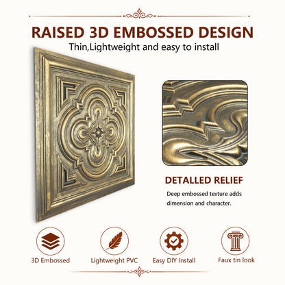 PAINTSDECOR PL36 Ancient gold ceiling tiles
