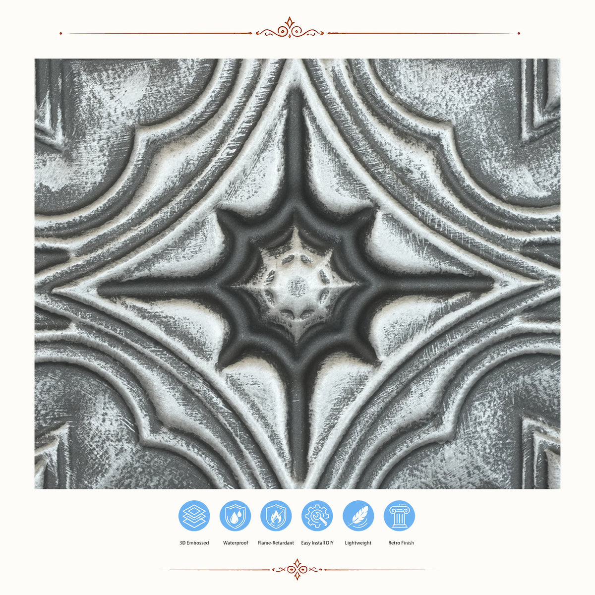 PAINTSDECOR PL36 Antique tin ceiling tiles